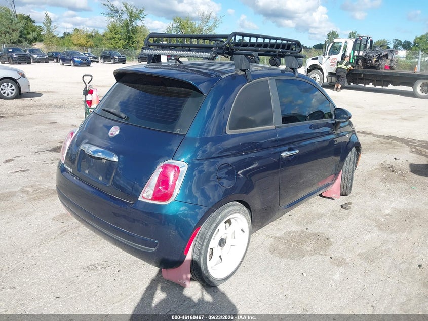 Vin: 3c3cffar2dt739105, lot: 46660266, fiat 500 pop 20134