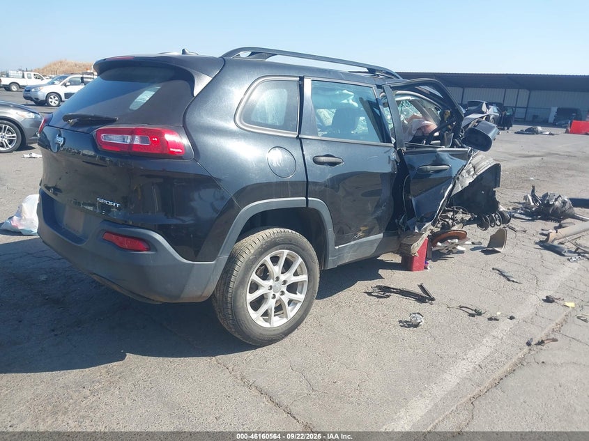 Vin: 1c4pjlabxfw701356, lot: 46660363, jeep cherokee sport 20154