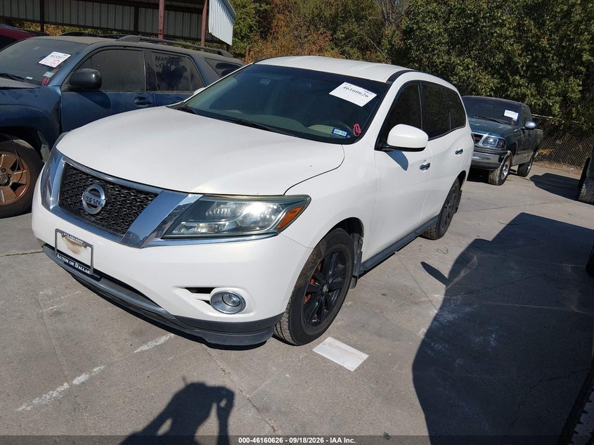 Vin: 5n1ar2mn0ec721402, lot: 46660425, nissan pathfinder s 20142