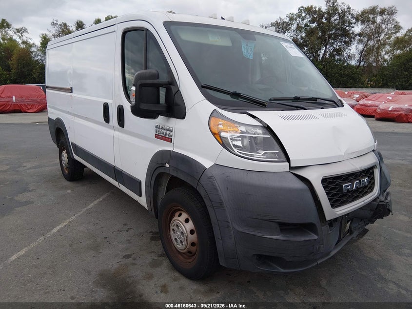 Vin: 3c6trvag2ke532072, lot: 46660442, ram promaster 1500 low roof 136 wb 2019 img_1