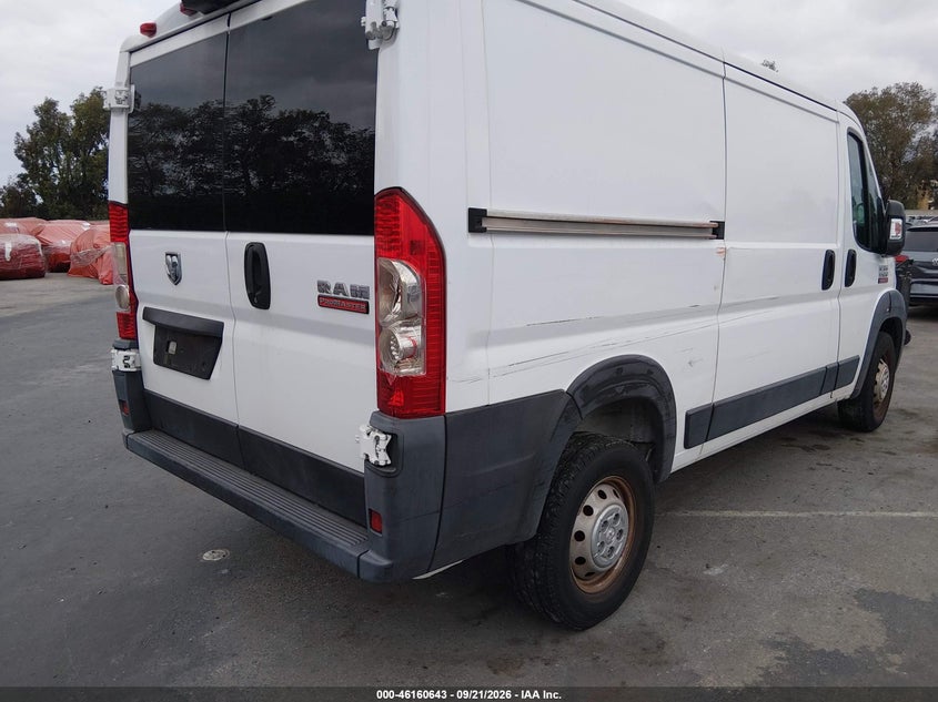 Vin: 3c6trvag2ke532072, lot: 46660442, ram promaster 1500 low roof 136 wb 20194