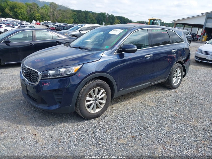 2019 Kia Sorento, Удар ззаду, IAAI, VIN 5XYPGDA35KG438651 — фото 2