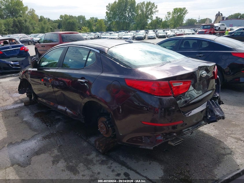 Vin: 5xxgm4a78eg294274, lot: 46660453, kia optima lx 20143