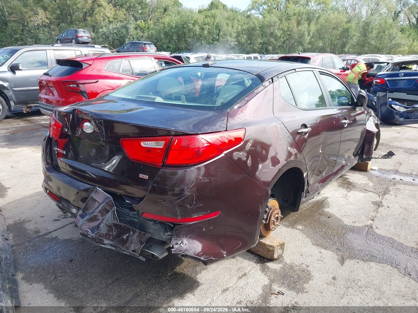 Vin: 5xxgm4a78eg294274, lot: 46660453, kia optima lx 20144