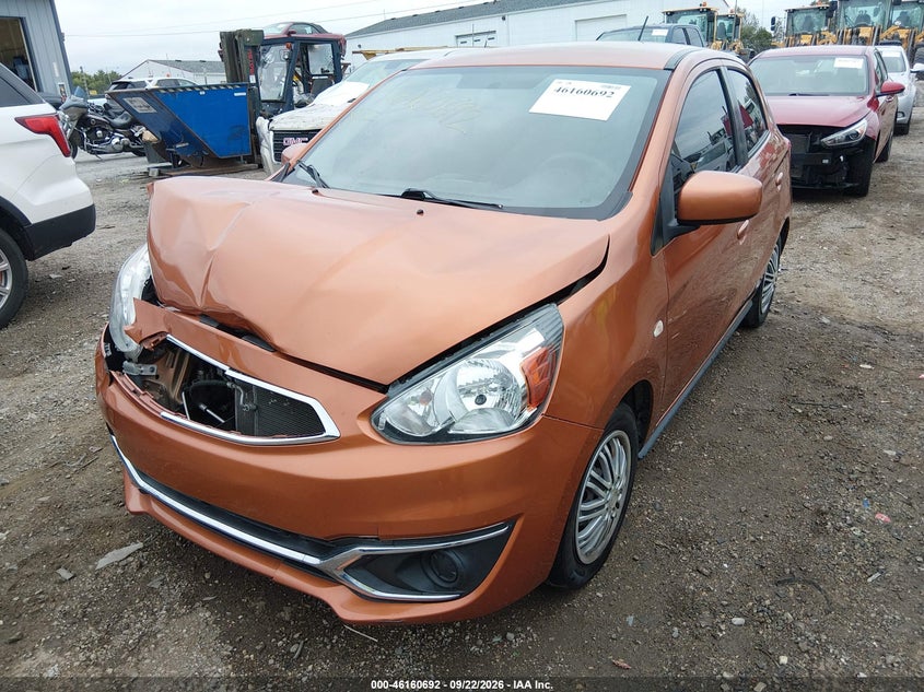 Vin: ml32a3hjxhh020017, lot: 46660491, mitsubishi mirage es 20172