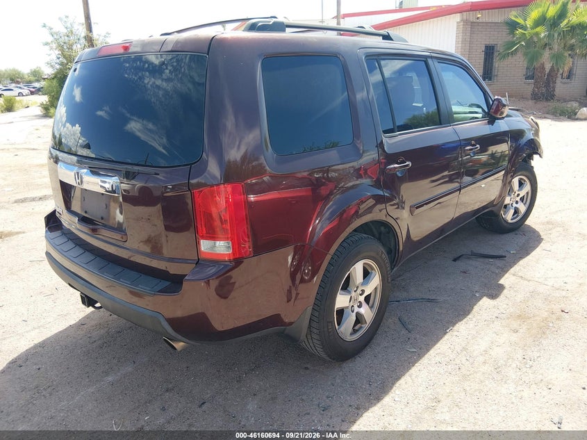 Vin: 5fnyf3h50bb047066, lot: 46660493, honda pilot ex-l 20114