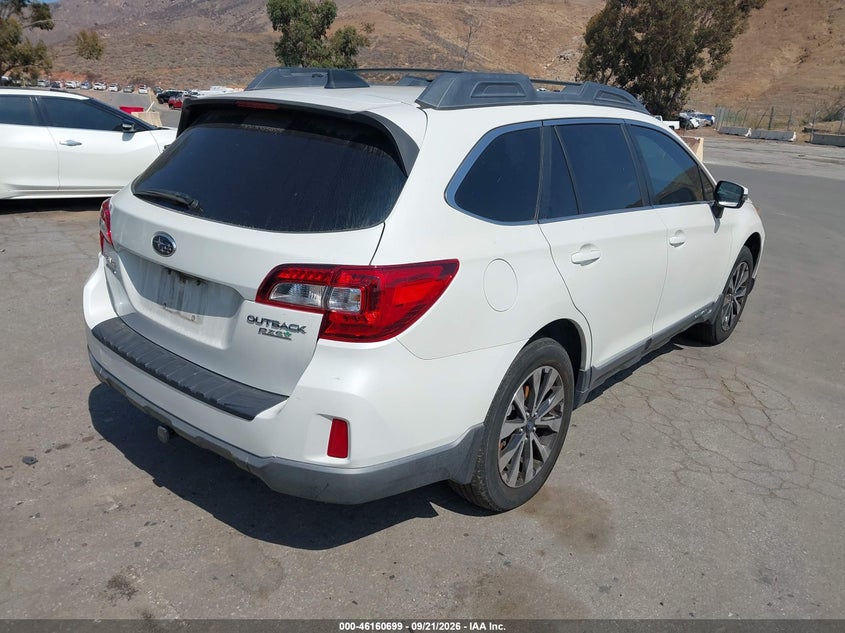 Vin: 4s4bsalc3g3240551, lot: 46660498, subaru outback 2.5i limited 20164