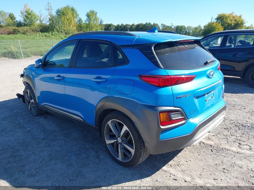 Vin: km8k33a5xmu626919, lot: 46660515, hyundai kona limited 20213