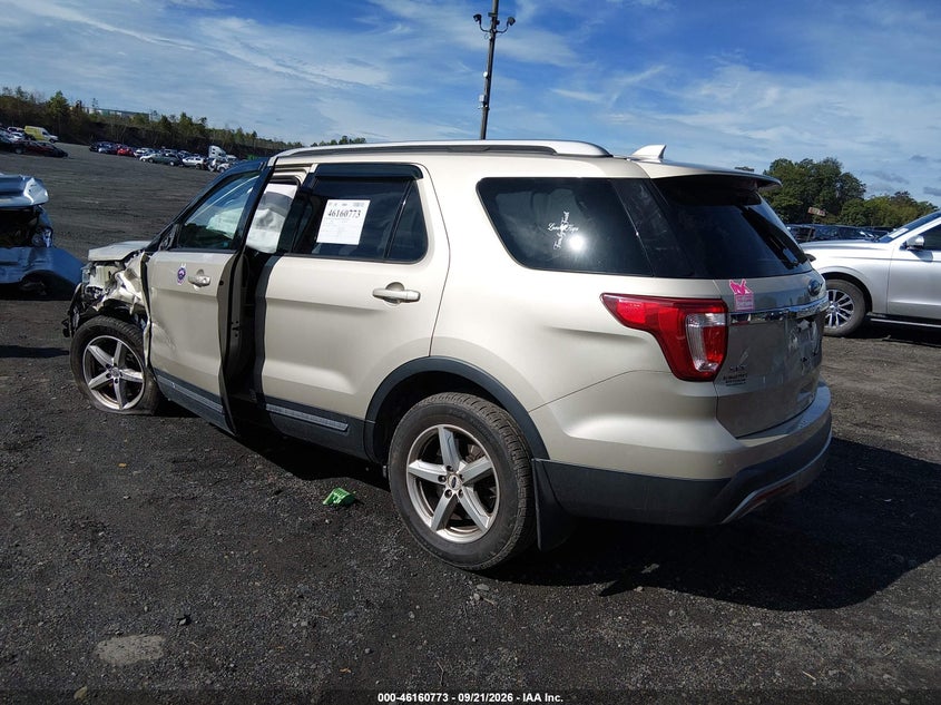 Vin: 1fm5k8d83hgb86291, lot: 46660572, ford explorer xlt 20173