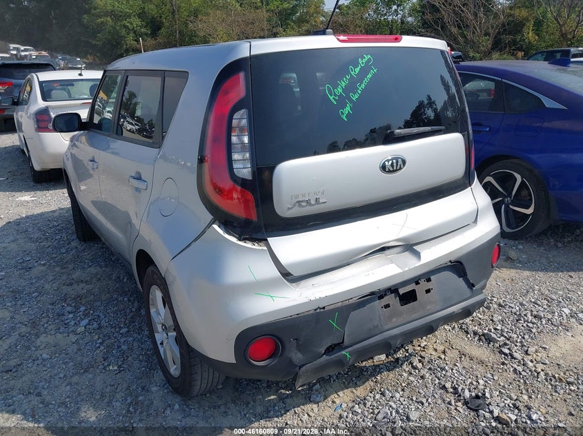 Vin: kndjn2a26h7481859, lot: 46660608, kia soul 20173