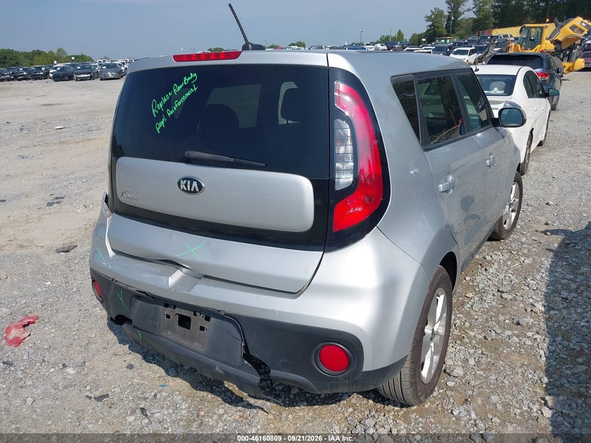 Vin: kndjn2a26h7481859, lot: 46660608, kia soul 20174
