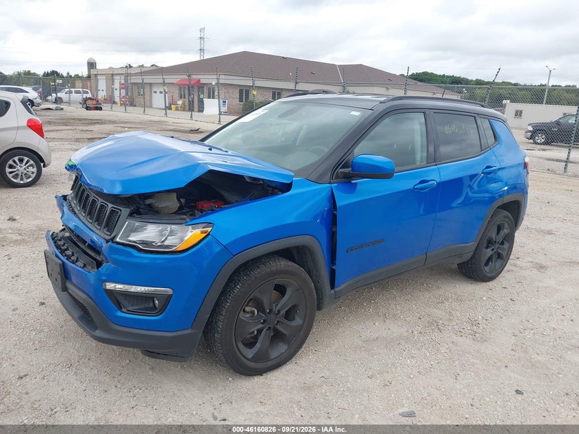 Vin: 3c4njdbb3kt621277, lot: 46660625, jeep compass altitude 4x4 20192
