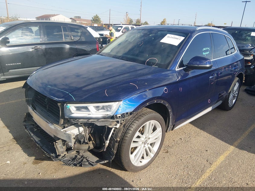 Vin: wa1bnafy5j2145256, lot: 46660682, audi q5 2.0t premium/2.0t tech premium 20182