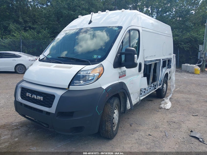 Vin: 3c6lrvbg0ne122678, lot: 46660872, ram promaster 1500 high roof 136 wb 20222