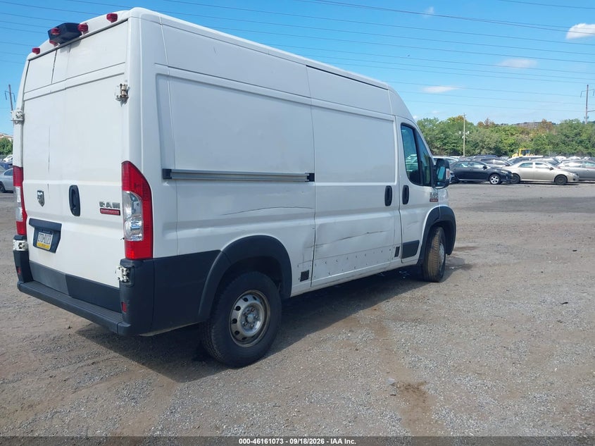 Vin: 3c6lrvbg0ne122678, lot: 46660872, ram promaster 1500 high roof 136 wb 20224