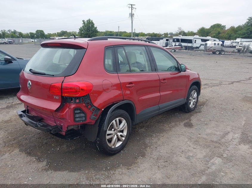 Vin: wvgav7axxgw087113, lot: 46660889, volkswagen tiguan s 20164