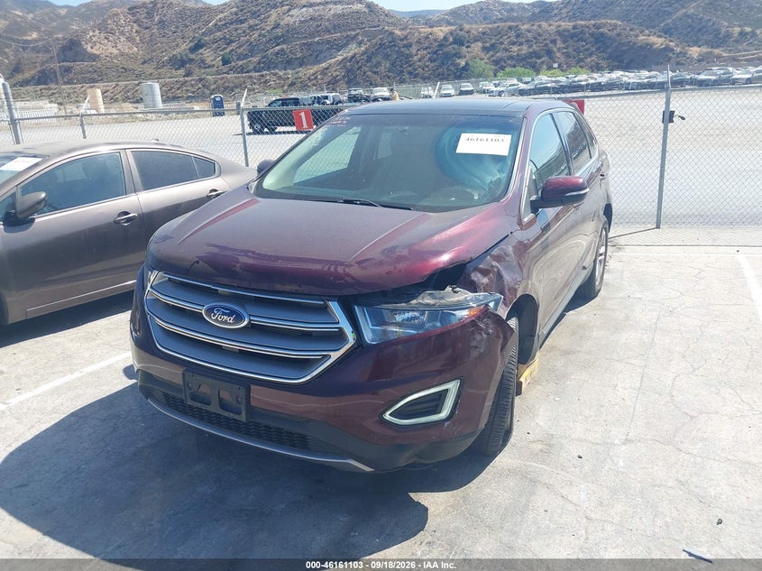 Vin: 2fmpk3j83jbb73344, lot: 46660902, ford edge sel 20182