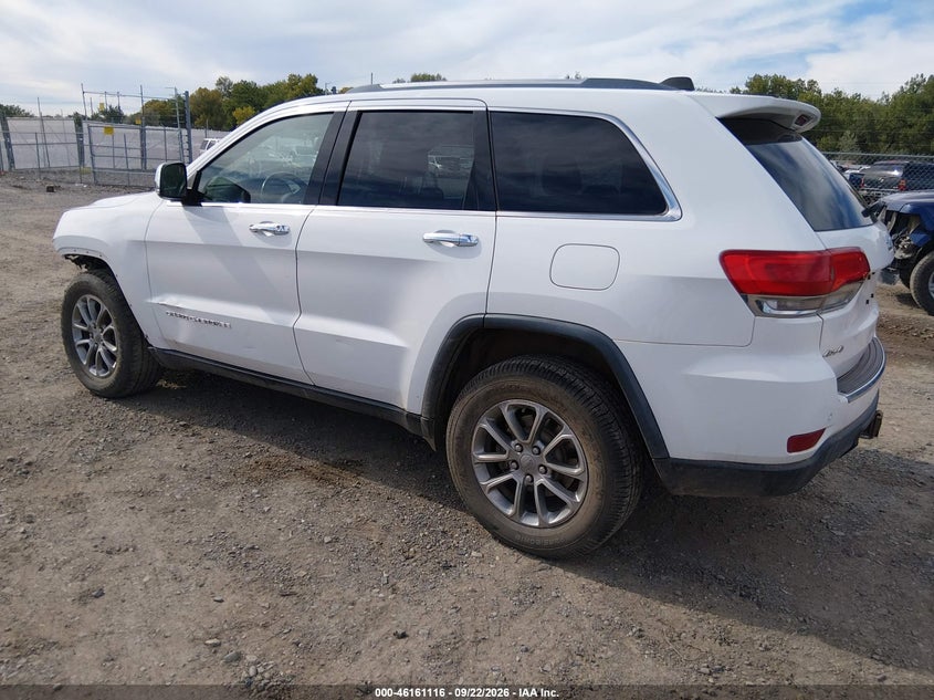 Vin: 1c4rjfbgxgc386212, lot: 46660915, jeep grand cherokee limited 20163