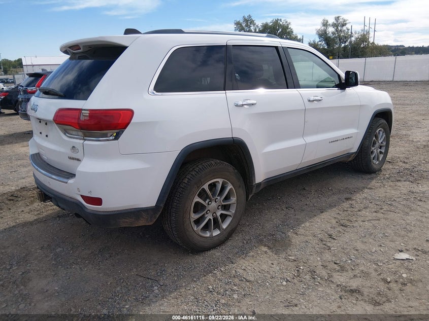 Vin: 1c4rjfbgxgc386212, lot: 46660915, jeep grand cherokee limited 20164