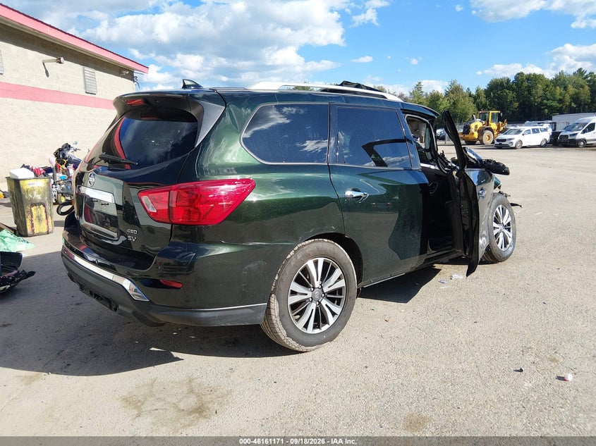 Vin: 5n1dr2mm6kc605315, lot: 46660970, nissan pathfinder sv 20194