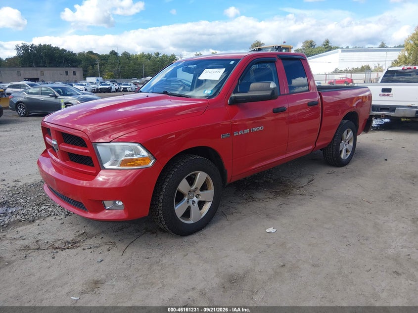 Vin: 1c6rd7ft2cs171497, lot: 46661030, ram 1500 express 20122