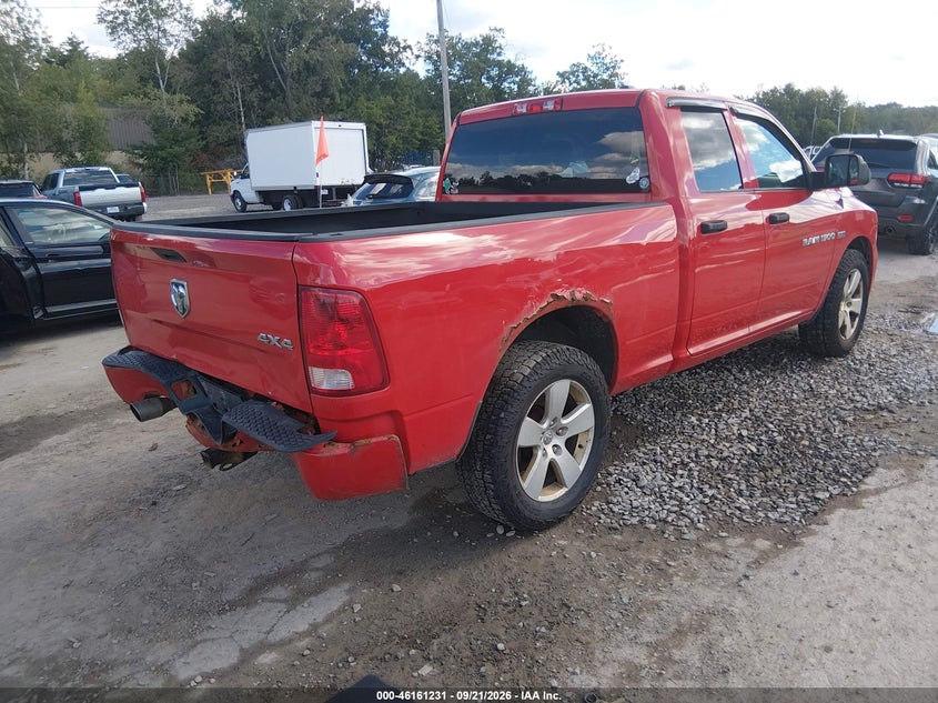 Vin: 1c6rd7ft2cs171497, lot: 46661030, ram 1500 express 20124