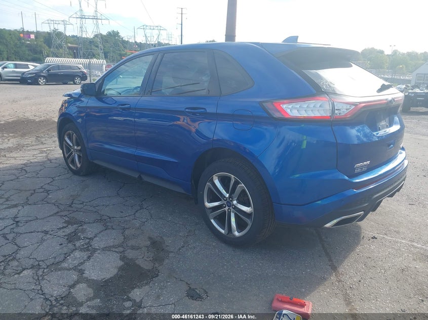 Vin: 2fmpk4ap9jbc04416, lot: 46661042, ford edge sport 20183