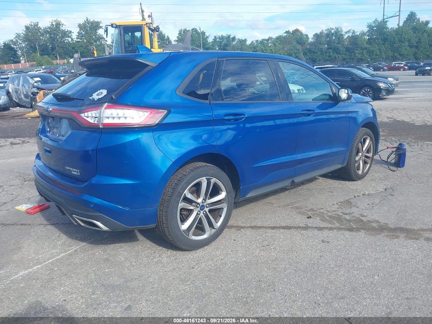 Vin: 2fmpk4ap9jbc04416, lot: 46661042, ford edge sport 20184