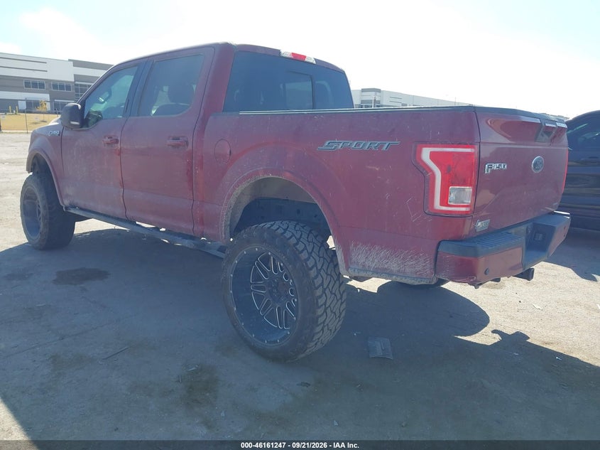 Vin: 1ftew1cf4gke42210, lot: 46661046, ford f-150 xlt 20163