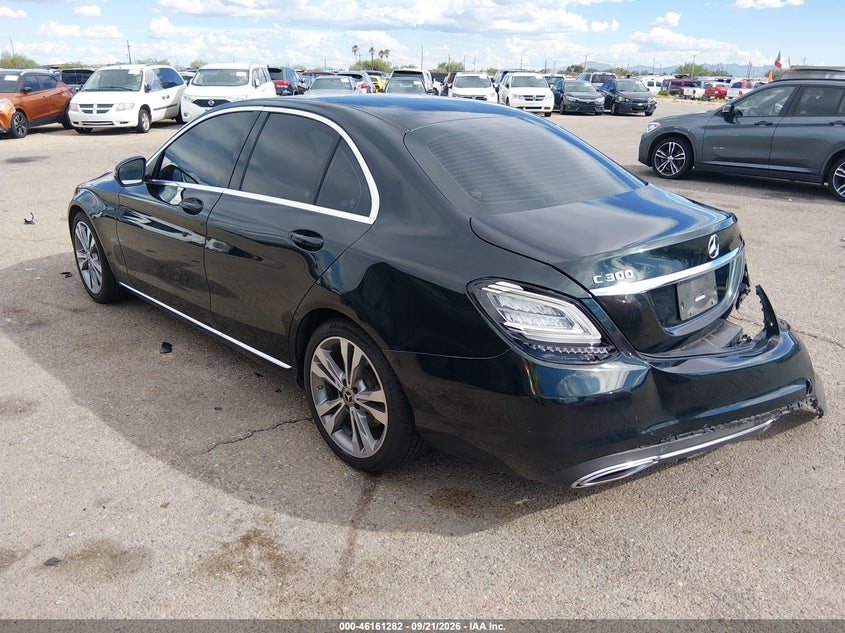 Vin: 55swf8db9ku297033, lot: 46661081, mercedes-benz c 300 20193