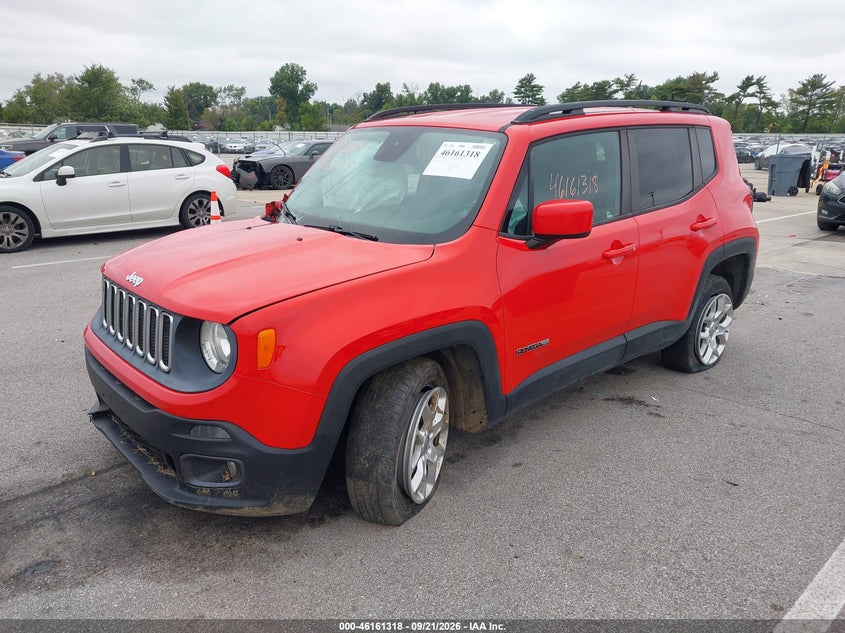 Vin: zaccjbbtxgpc64358, lot: 46661117, jeep renegade latitude 20162