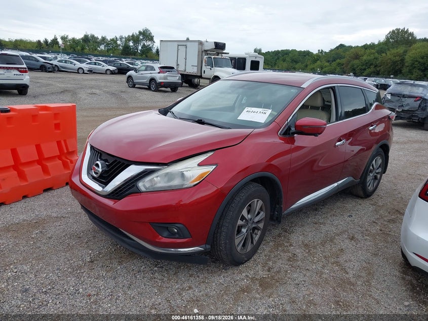 Vin: 5n1az2mg1gn130522, lot: 46661157, nissan murano sl 20162