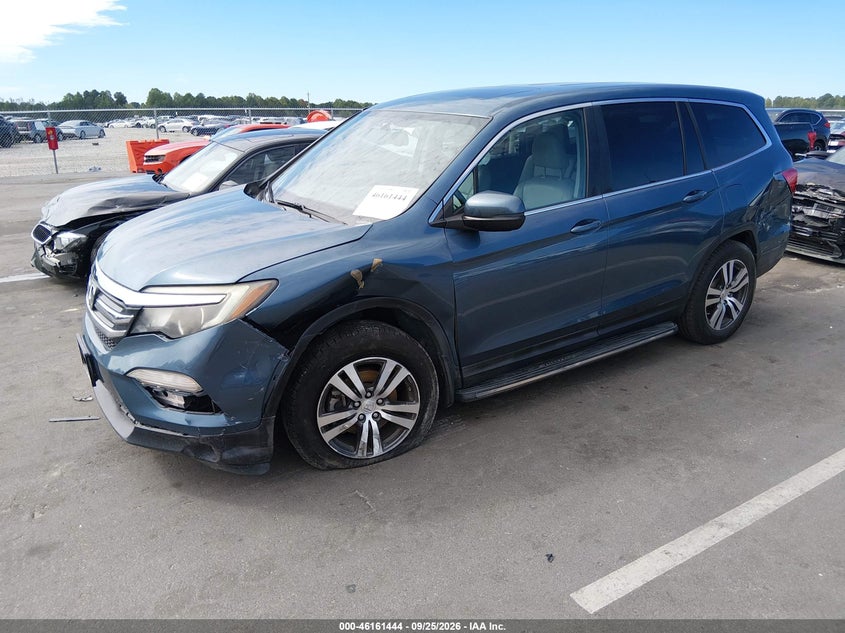 Vin: 5fnyf5h71gb023248, lot: 46661243, honda pilot ex-l 20162