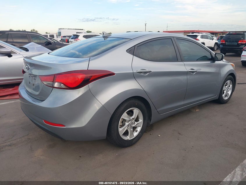 Vin: 5npdh4ae1fh585792, lot: 46661274, hyundai elantra se 20154