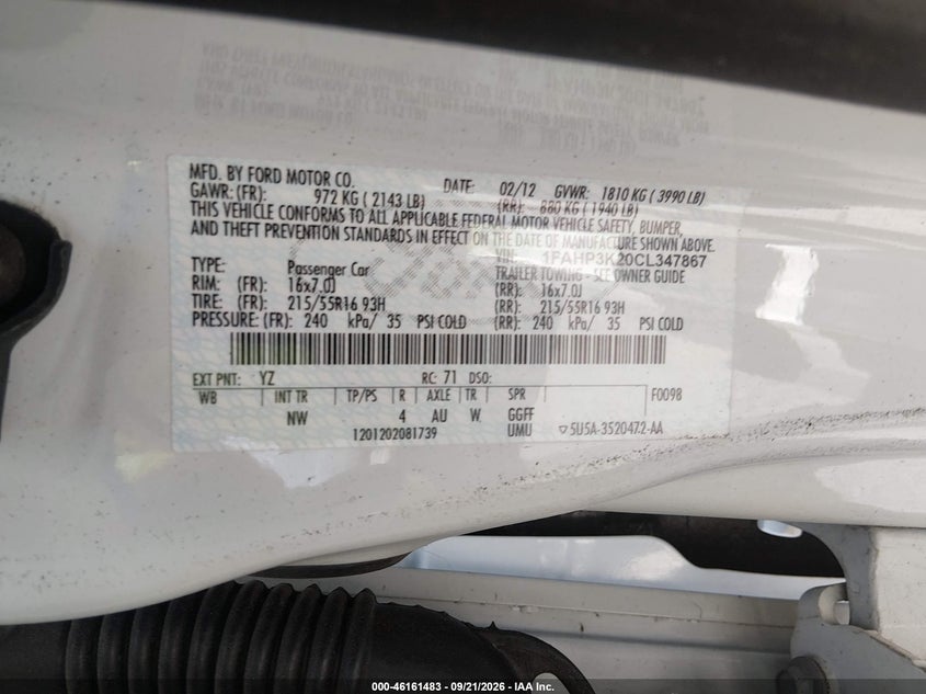 2012 FORD FOCUS SE · Фото 9