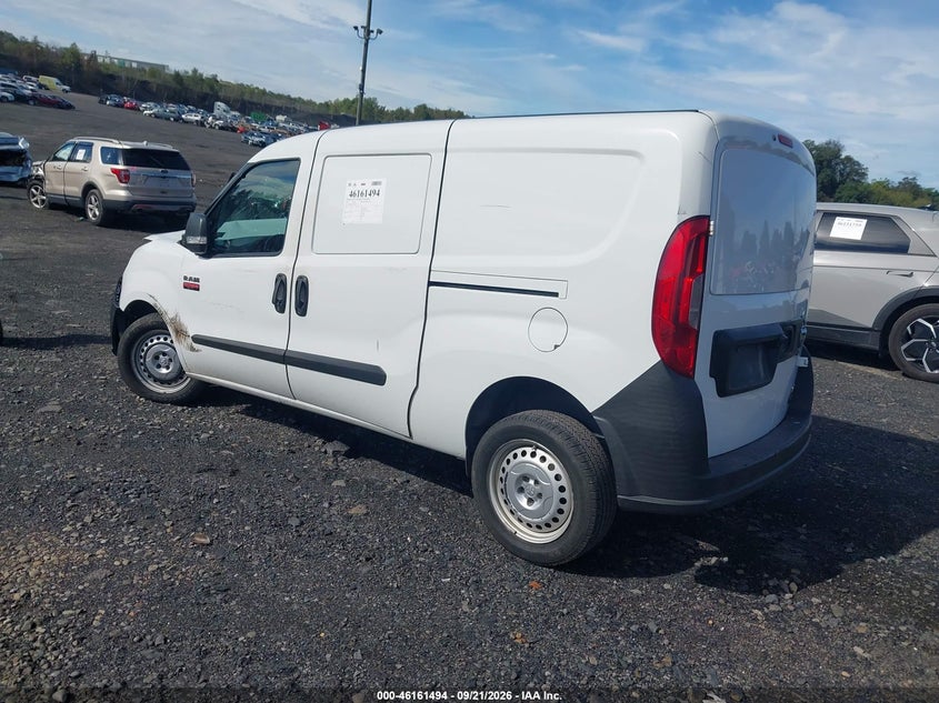 Vin: zfberfab6h6e25249, lot: 46661293, ram promaster city tradesman 20173