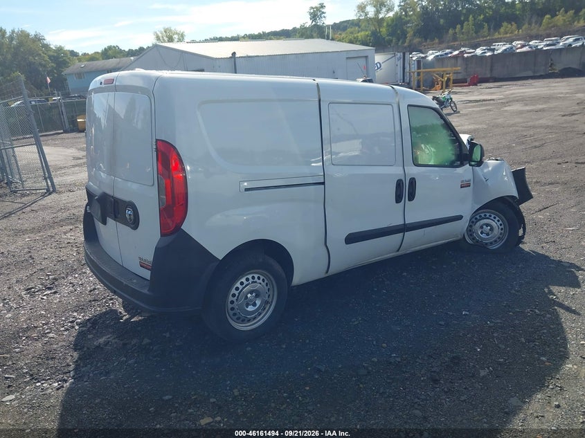 Vin: zfberfab6h6e25249, lot: 46661293, ram promaster city tradesman 20174