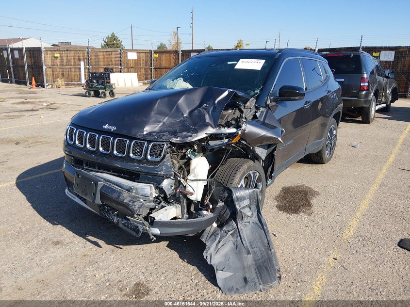 Vin: 3c4njdcn8pt565692, lot: 46661343, jeep compass limited 4x4 20232