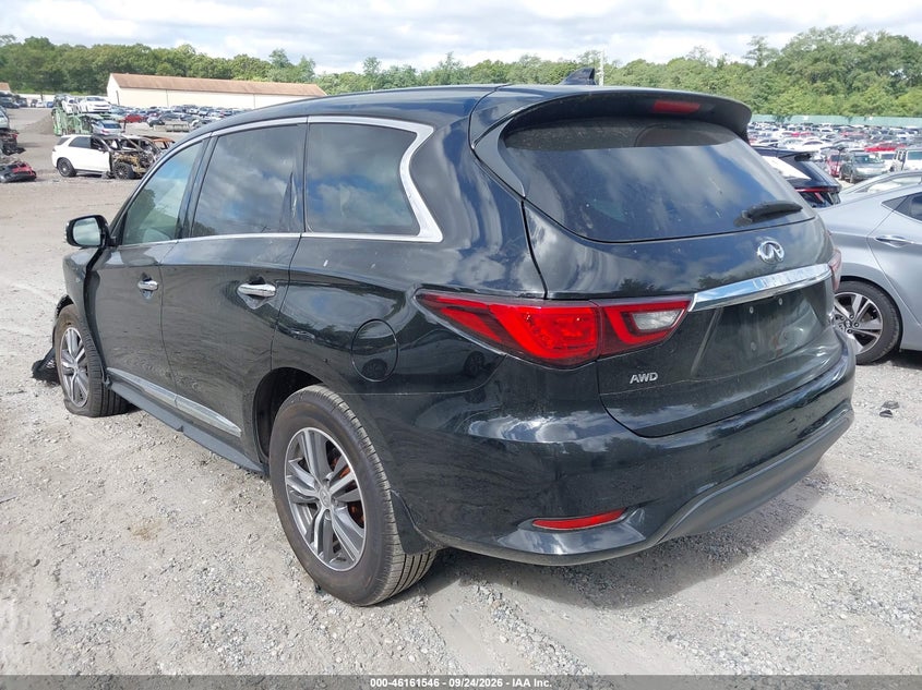 Vin: 5n1dl0mm6lc525343, lot: 46661345, infiniti qx60 pure awd 20203