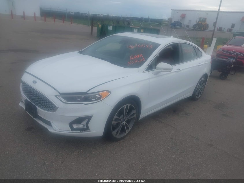 Vin: 3fa6p0d94kr184706, lot: 46661382, ford fusion titanium 20192
