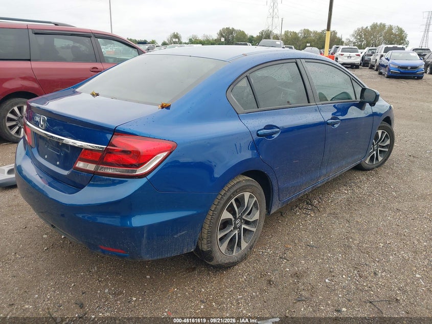 Vin: 19xfb2f85fe047845, lot: 46661418, honda civic ex 20154