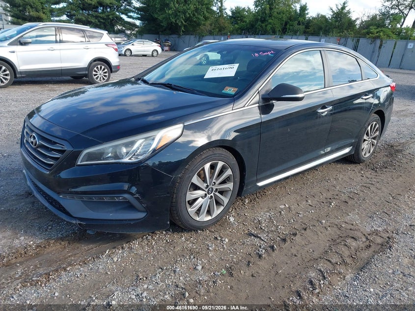Vin: 5npe34af9fh230459, lot: 46661489, hyundai sonata sport 20152