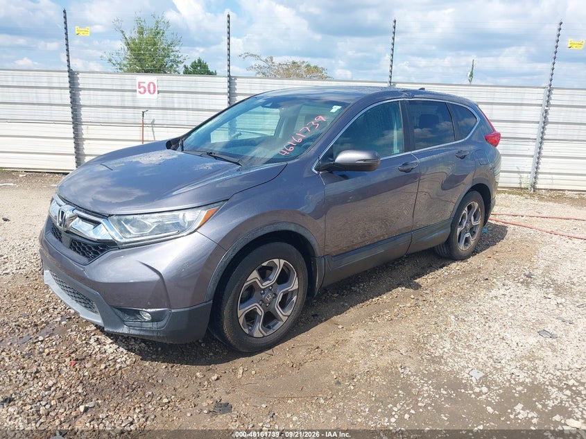 2019 Honda Cr-V Ex, Roof, IAAI, VIN 7FARW1H57KE019813 — photo 2