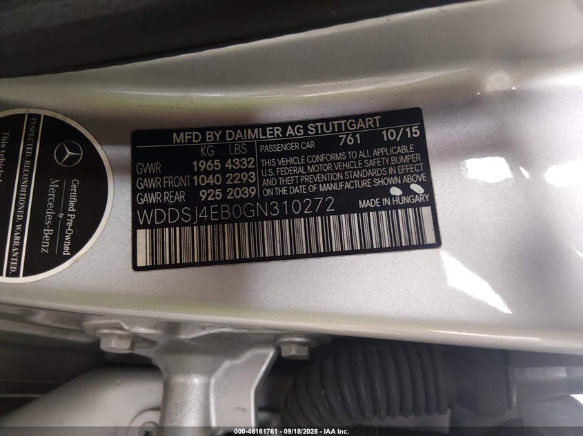 2016 MERCEDES-BENZ CLA 250 · Фото 9