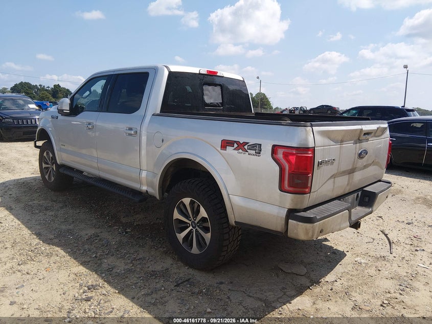 Vin: 1ftew1eg7fke73715, lot: 46661577, ford f-150 lariat 20153