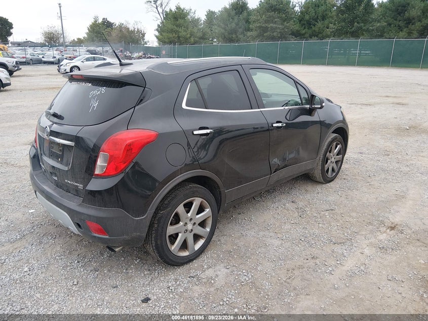 Vin: kl4cjgsb3eb720528, lot: 46661694, buick encore leather 20144