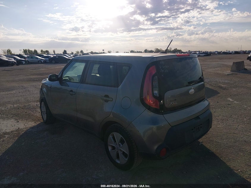Vin: kndjn2a2xg7395968, lot: 46661824, kia soul 20163