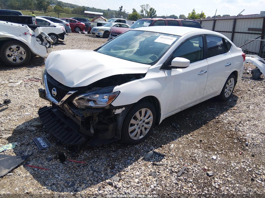 Vin: 3n1ab7ap5gy306830, lot: 46661845, nissan sentra s 20162