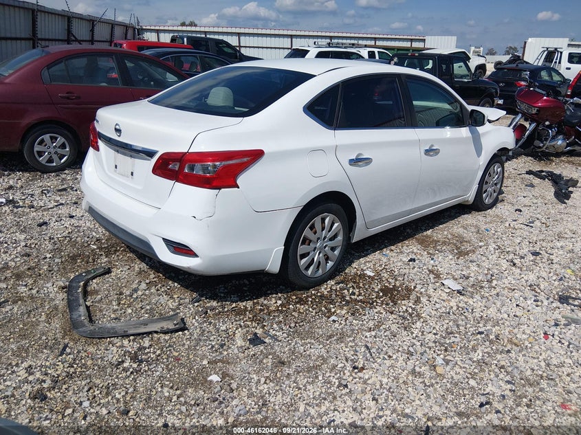 Vin: 3n1ab7ap5gy306830, lot: 46661845, nissan sentra s 20164