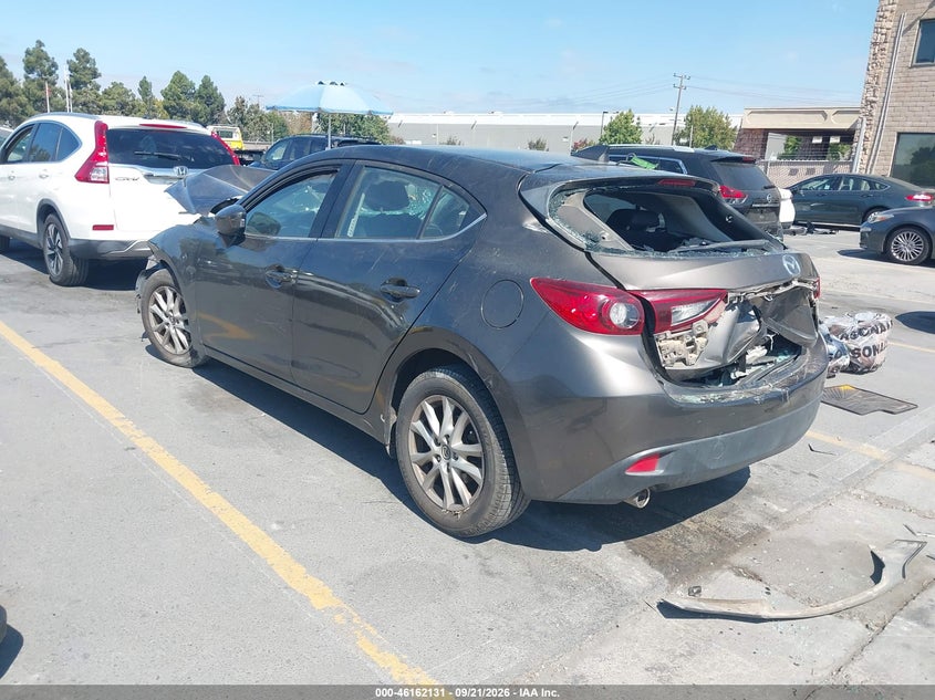 Vin: jm1bm1n70g1288857, lot: 46661930, mazda mazda3 i grand touring 20163